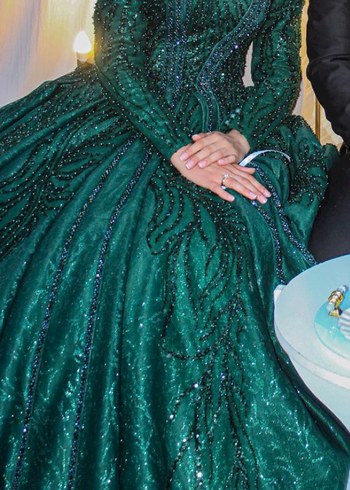 Tesettür nişanlık elbise - Görsel 3