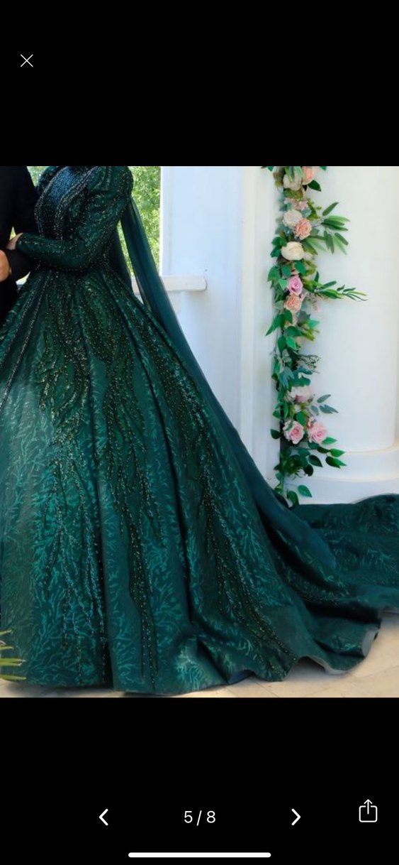 Tesettür nişanlık elbise - Görsel 5