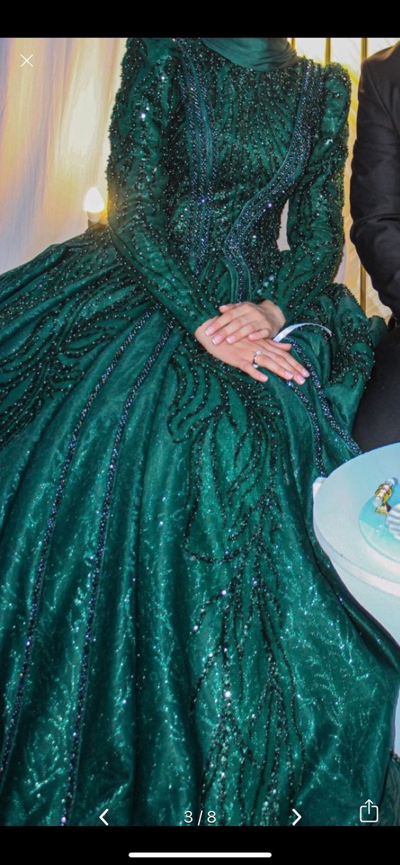 Tesettür nişanlık elbise - Görsel 3