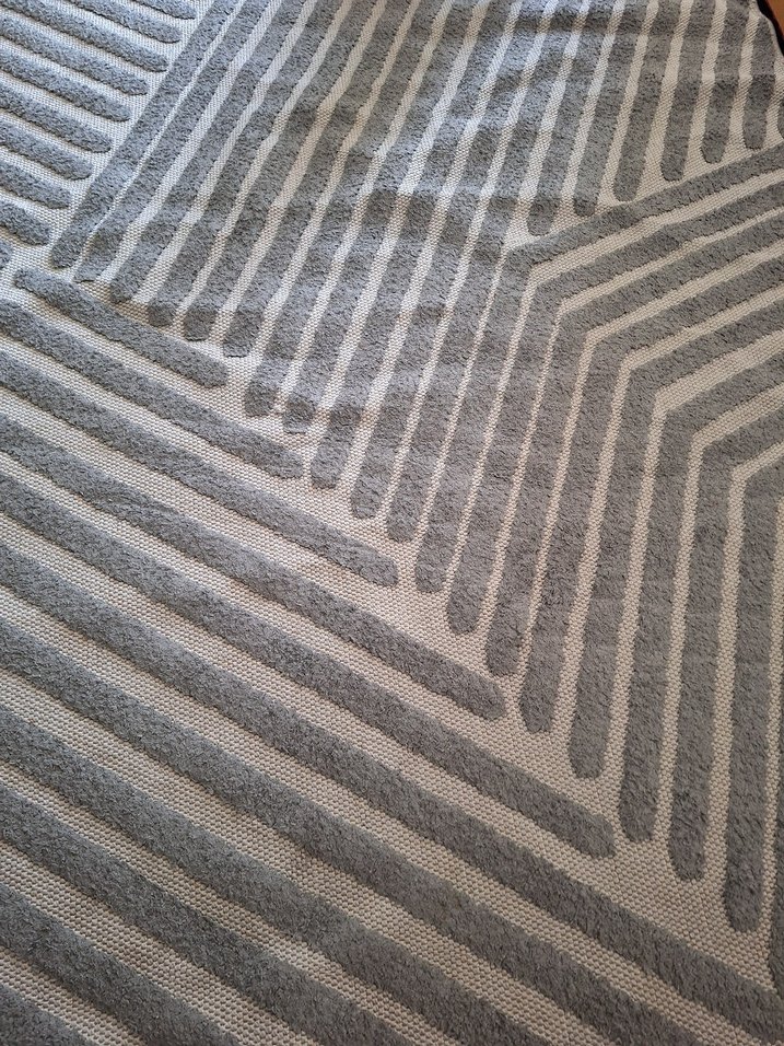 Gri Çizgili Çağdaş Halı - Görsel 2