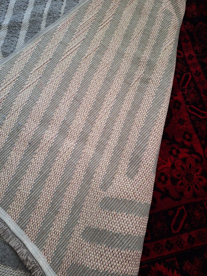 Gri Çizgili Çağdaş Halı - Görsel 3