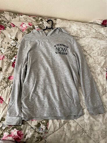 lcw m beden gri sweatshirt