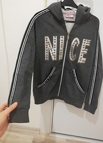 Kız çocuk kapşonlu sweatshirt 