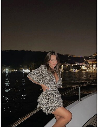 Zara New arrivals leopar elbise