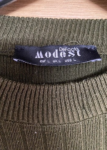 Kadın Haki Uzun Triko Takım - Görsel 4