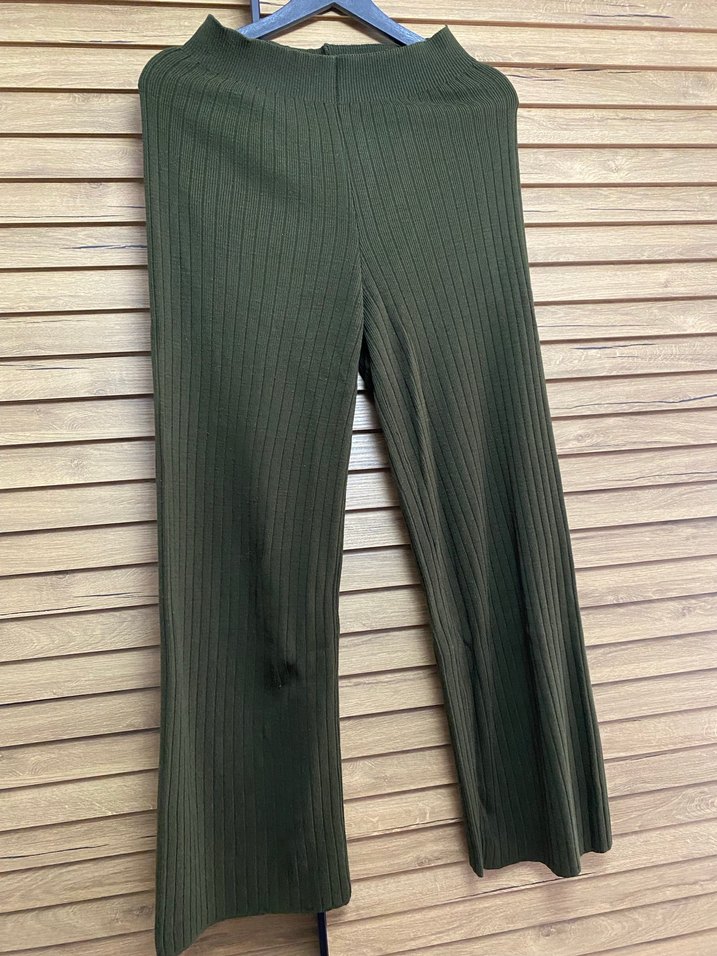 Kadın Haki Uzun Triko Takım - Görsel 2