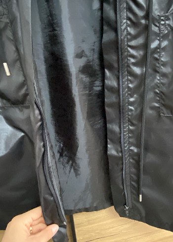 Uzun Siyah Kot Ceket - Görsel 7