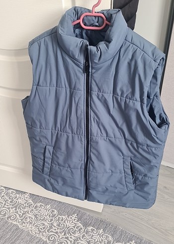 Gri Fermuarlı Erkek Yelek - Görsel 3