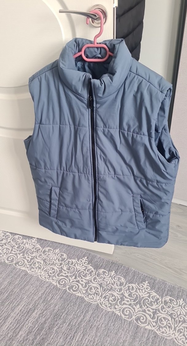 Gri Fermuarlı Erkek Yelek - Görsel 5