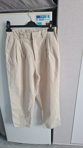 42 Beden camel Renk Bayan yuksel bel pantolon