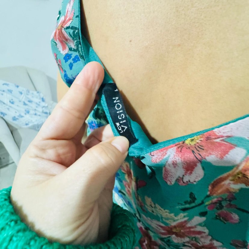 Çiçek Desenli V Yaka Bohem Midi Elbise - Görsel 5