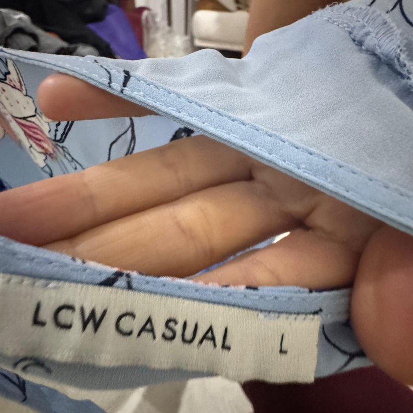 Mavi Çiçekli Volanlı Midi Elbise - Görsel 4