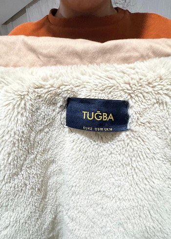 Bej Midi Kadın Ceket, Kürklü Kapüşonlu - Görsel 5