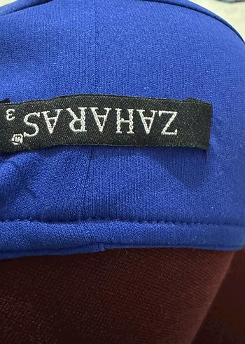 Mavi Drapeli Uzun Abiye Elbise - Görsel 5