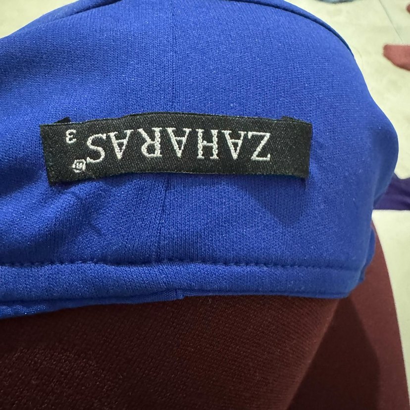 Mavi Drapeli Uzun Abiye Elbise - Görsel 5