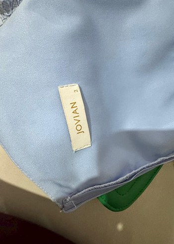 V Yaka Drapeli Midi Abiye Elbise 38/40 - Görsel 7