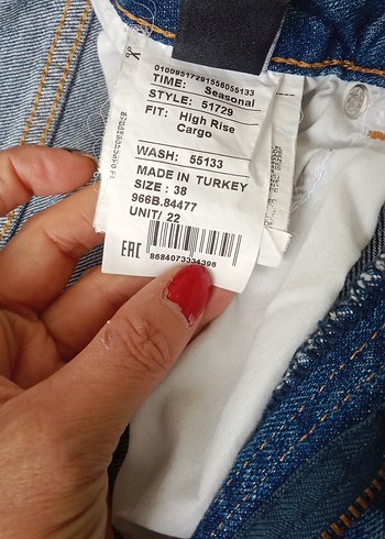 38 Beden mavi Renk kot Pantolon