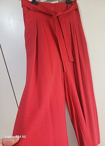 36 Beden kırmızı Renk Etekli pantalon 