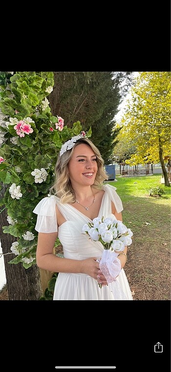 Diğer Beyaz nikah nişan isteme elbisesi