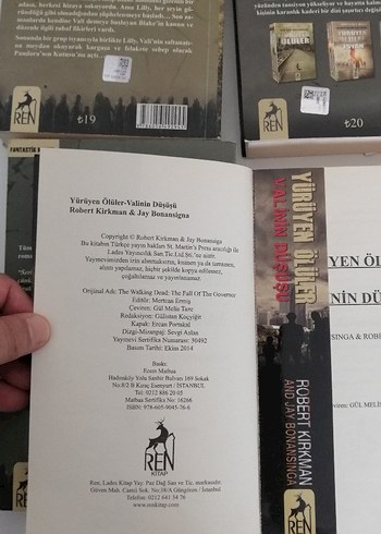  YÜRÜYEN ÖLÜLER 4 KİTAPRobert Kirkman & Jay Bonansigna Roman Seti