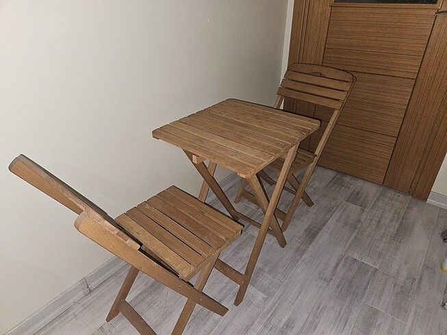 Beden Balkon masa sandalye seti iki kişilik