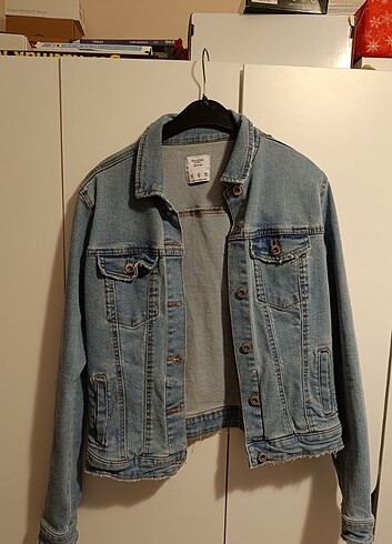 m Beden Kot denim ceket