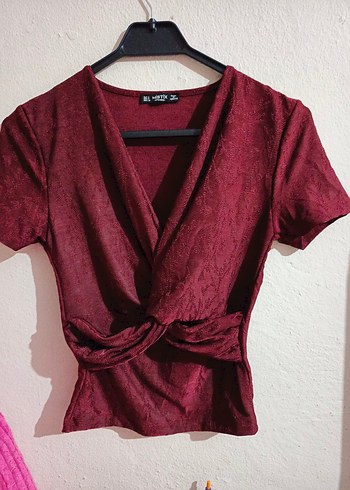 s Beden Bordo Mistix kadın bluz