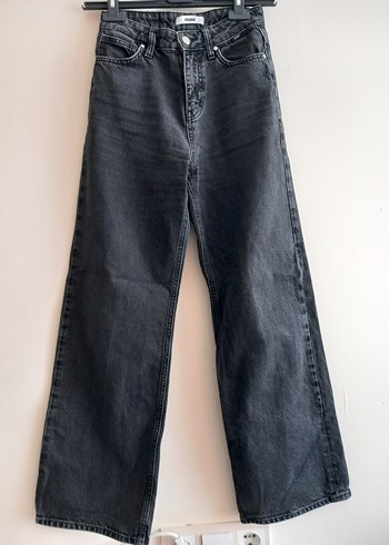 Kadın antrasit wideleg Kot Pantolon - Görsel 5