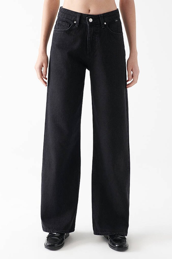 Kadın antrasit wideleg Kot Pantolon - Görsel 2