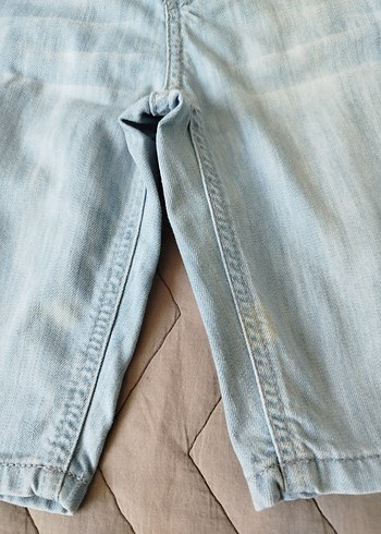 5 Yaş Beden Erkek Çocuk Açık Mavi Denim Şort