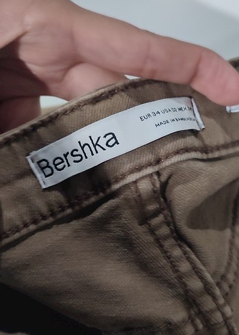 s Beden Kahverengi Regular Fit Kadın Denim Pantolon