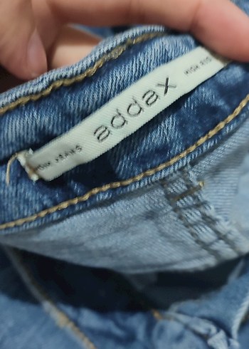 Mavi Bol Kesim Kadın Kot Pantolon - Görsel 2