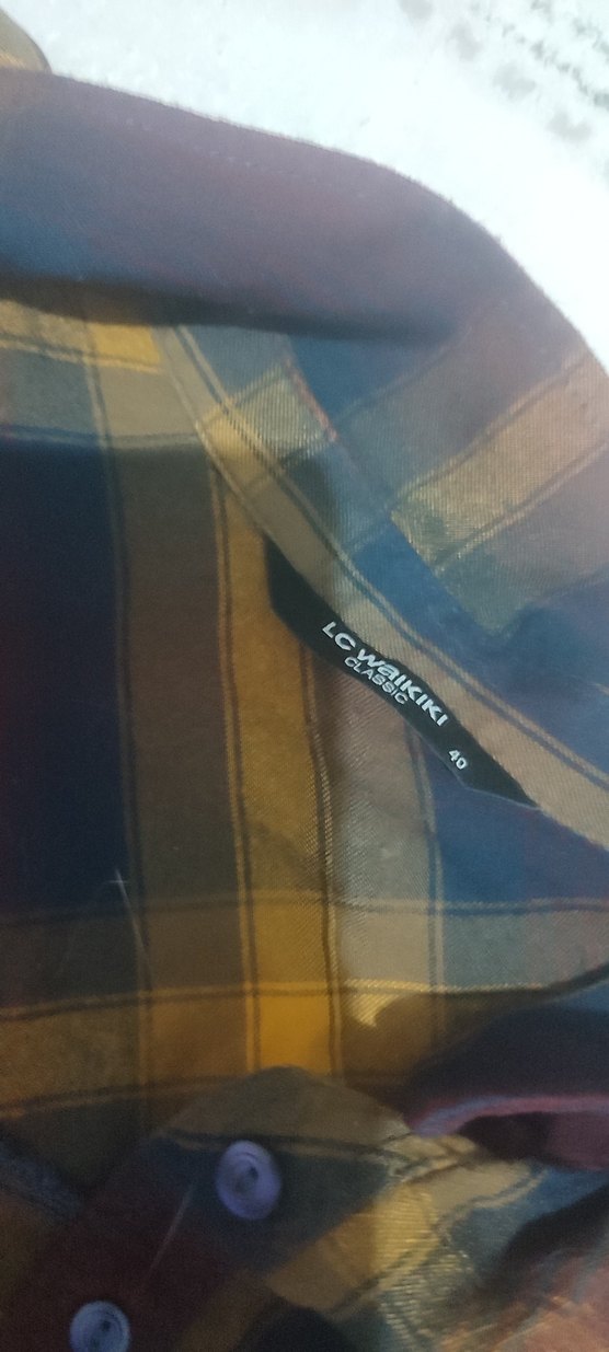 Düğmeli Uzun Kollu Çok Renkli Kadın Gömlek - Görsel 4