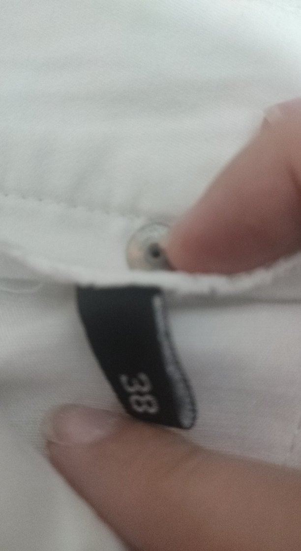 Kadın Beyaz Normal Kesim Kumaş Pantolon - Görsel 2