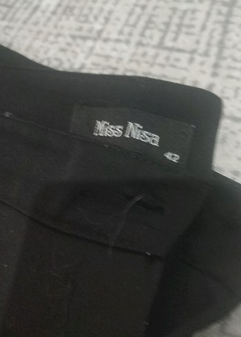 Kadın Siyah Ofis Kumaş Pantolon - Görsel 3