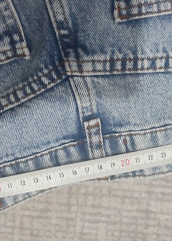 Kadın Mavi Midi Denim Pantolon - Görsel 5