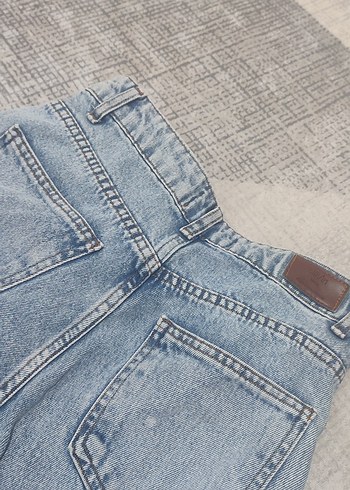 Kadın Mavi Midi Denim Pantolon - Görsel 3