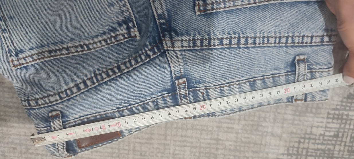 Kadın Mavi Midi Denim Pantolon - Görsel 5