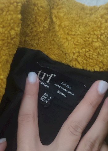 Sarı Düğmeli Midi Kadın Kaban - Görsel 4