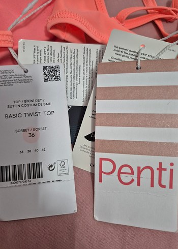 yavruağzı Strappy Mini Bikini - Görsel 6