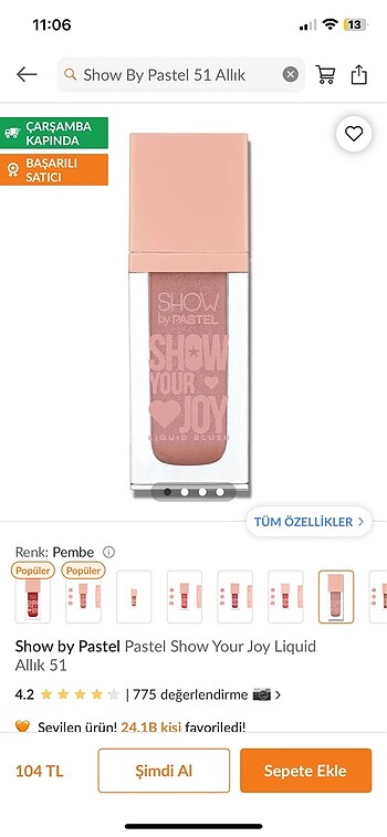 Beden show by pastel allık 51