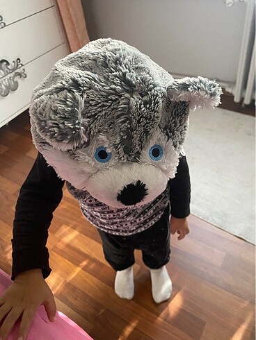 Kurt Köpeği Peluş Şapka