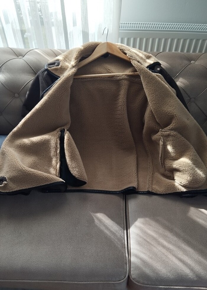 Içi Kürklü Pinterest ceket - Görsel 3