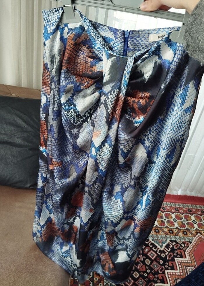 Koton yılan derisi desenli etek  - Görsel 3