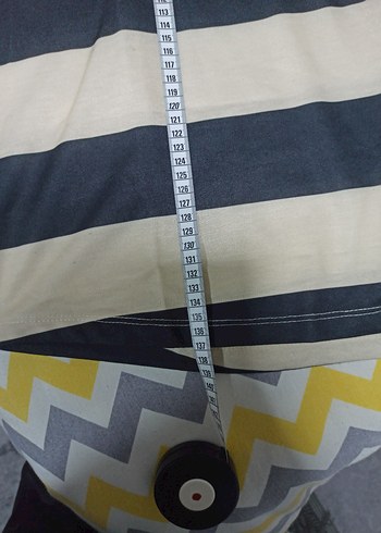 Çizgili Uzun kapüşonlli Spor elbise - Görsel 4