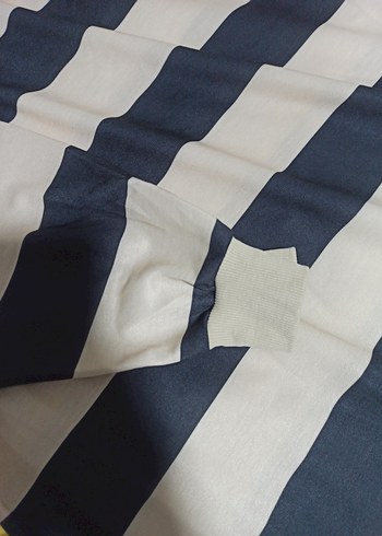 Çizgili Uzun kapüşonlli Spor elbise - Görsel 2