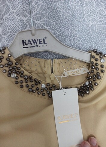 Saten şık abiye - Görsel 5