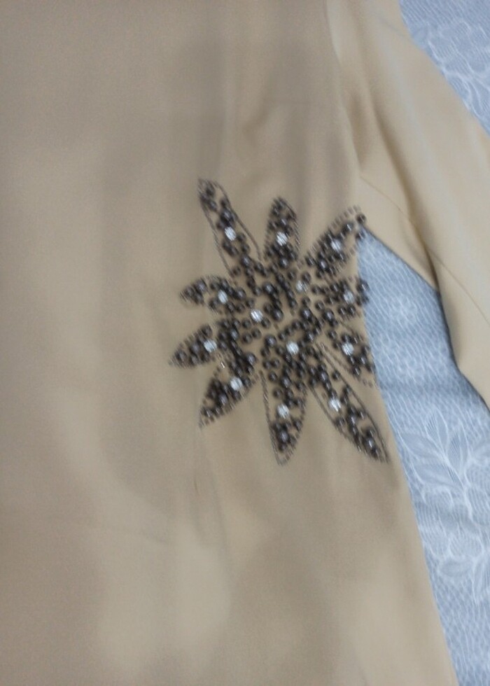 Saten şık abiye - Görsel 2