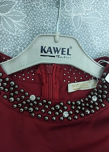 Saten şık abiye - Görsel 4