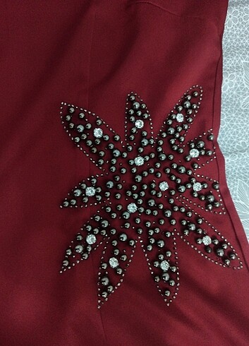 Saten şık abiye - Görsel 5